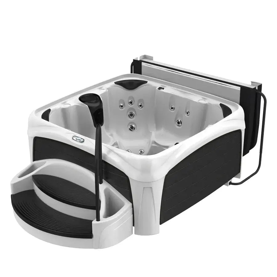 Dreammaker Crossover 730S Suite - WaterTrendsStore - White Diamond Spa with Black Panels - 