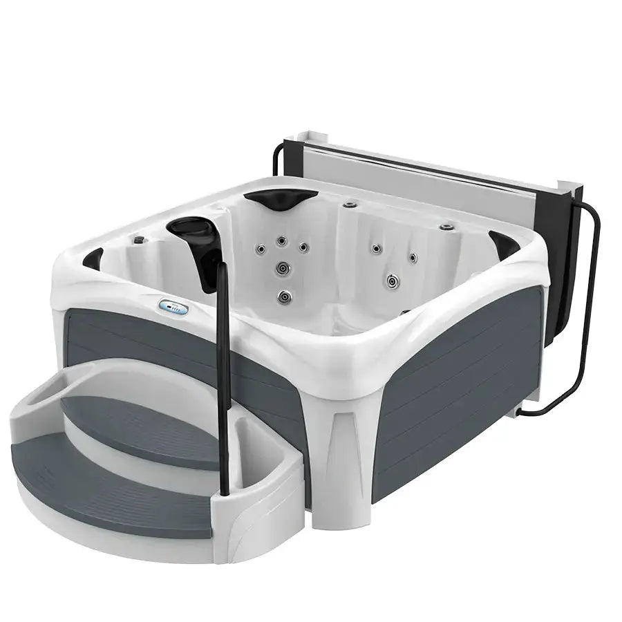 Dreammaker Crossover 730S Suite - WaterTrendsStore - White Diamond Spa with Gray Panels - 