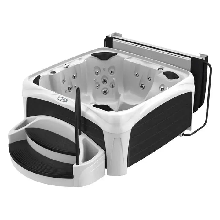 Dreammaker Crossover 740L Suite - WaterTrendsStore - White Diamond Spa with Black Panels - 