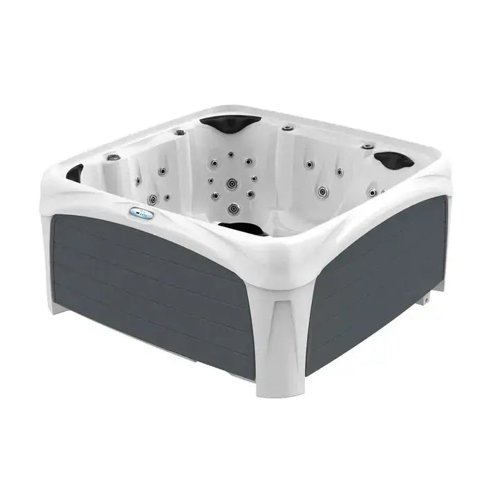 Dreammaker Crossover 740L - WaterTrendsStore - White Diamond Spa with Gray Panels - 