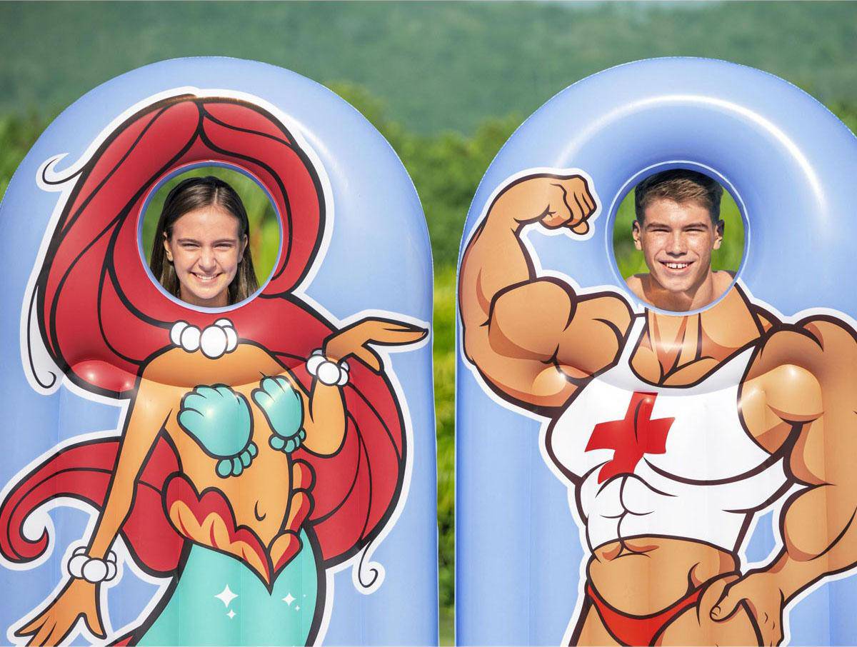 Face Flip Inflatable Mattress - WaterTrendsStore - 1224