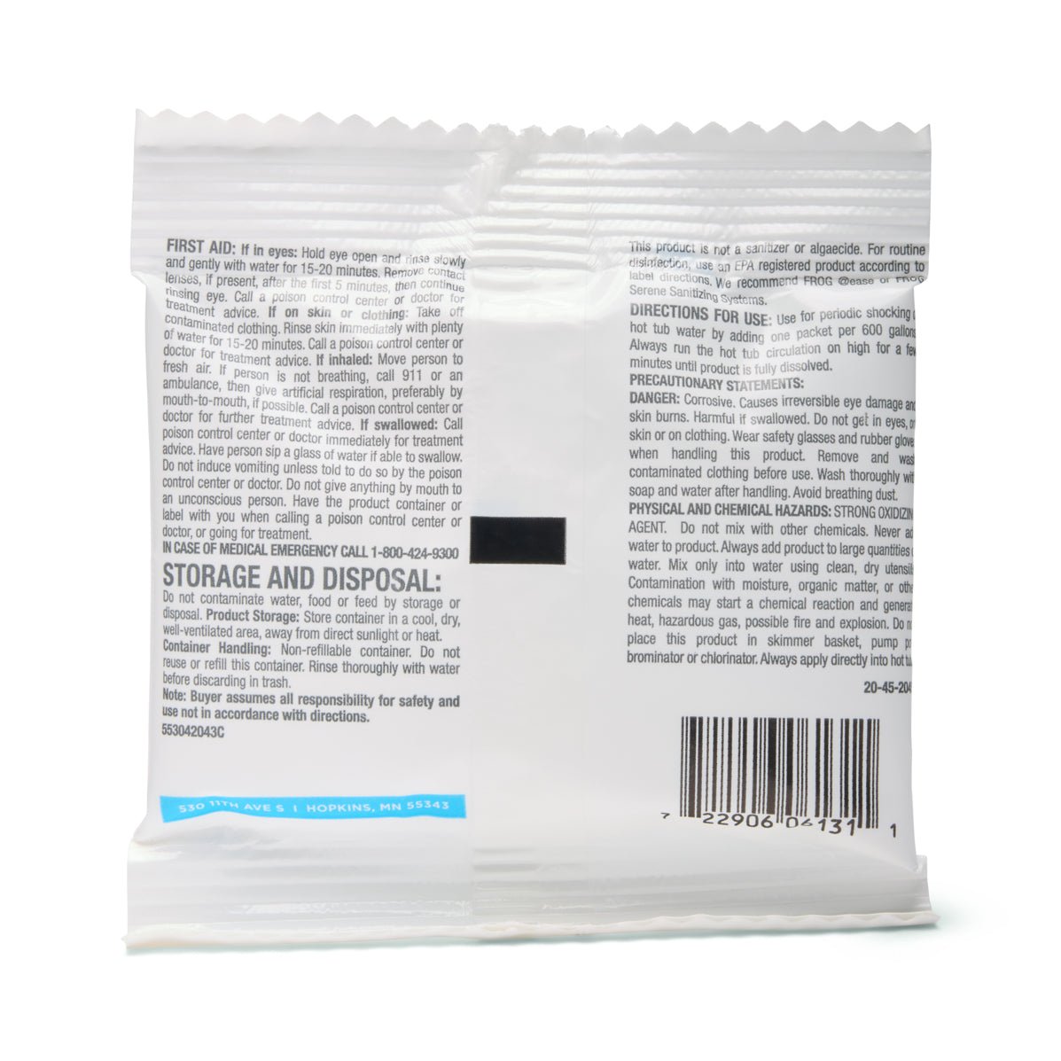 Frog Maintain Non - Chlorine Maintenance Shock Packet - WaterTrendsStore - 19332