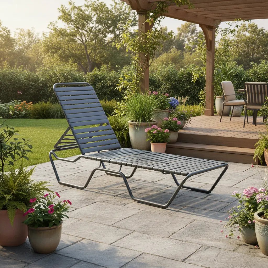 Kabana Grey Strap Chaise - Contract Rated - WaterTrendsStore - 17255