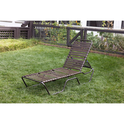 Kabana Scoria Strap Chaise - Contract Rated - Baran Ash -Chaise Lounges
