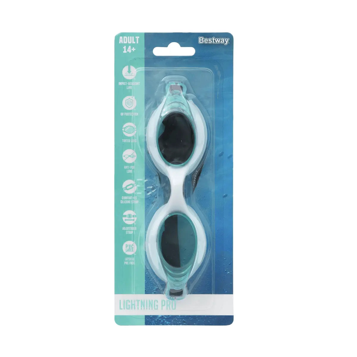 Lightening Pro Adult Goggles - WaterTrendsStore - Seafoam Green - 3157