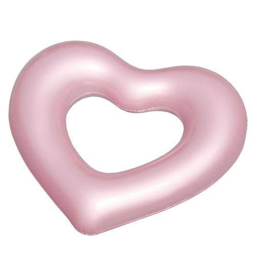 Metallic Heart Inflatable Ring - WaterTrendsStore - 4559