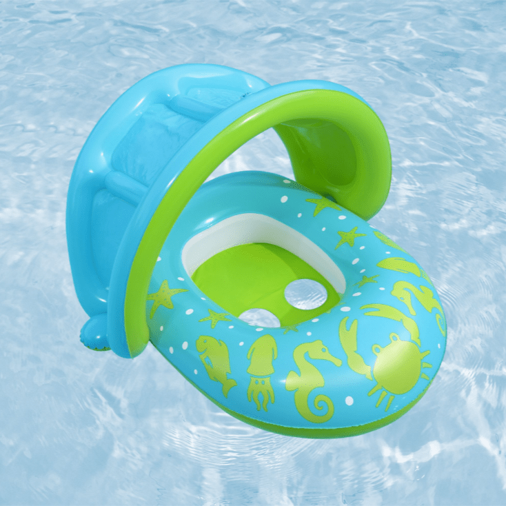 Splash Star Inflatable Shaded Baby Float - WaterTrendsStore - Blue/Green - 3090