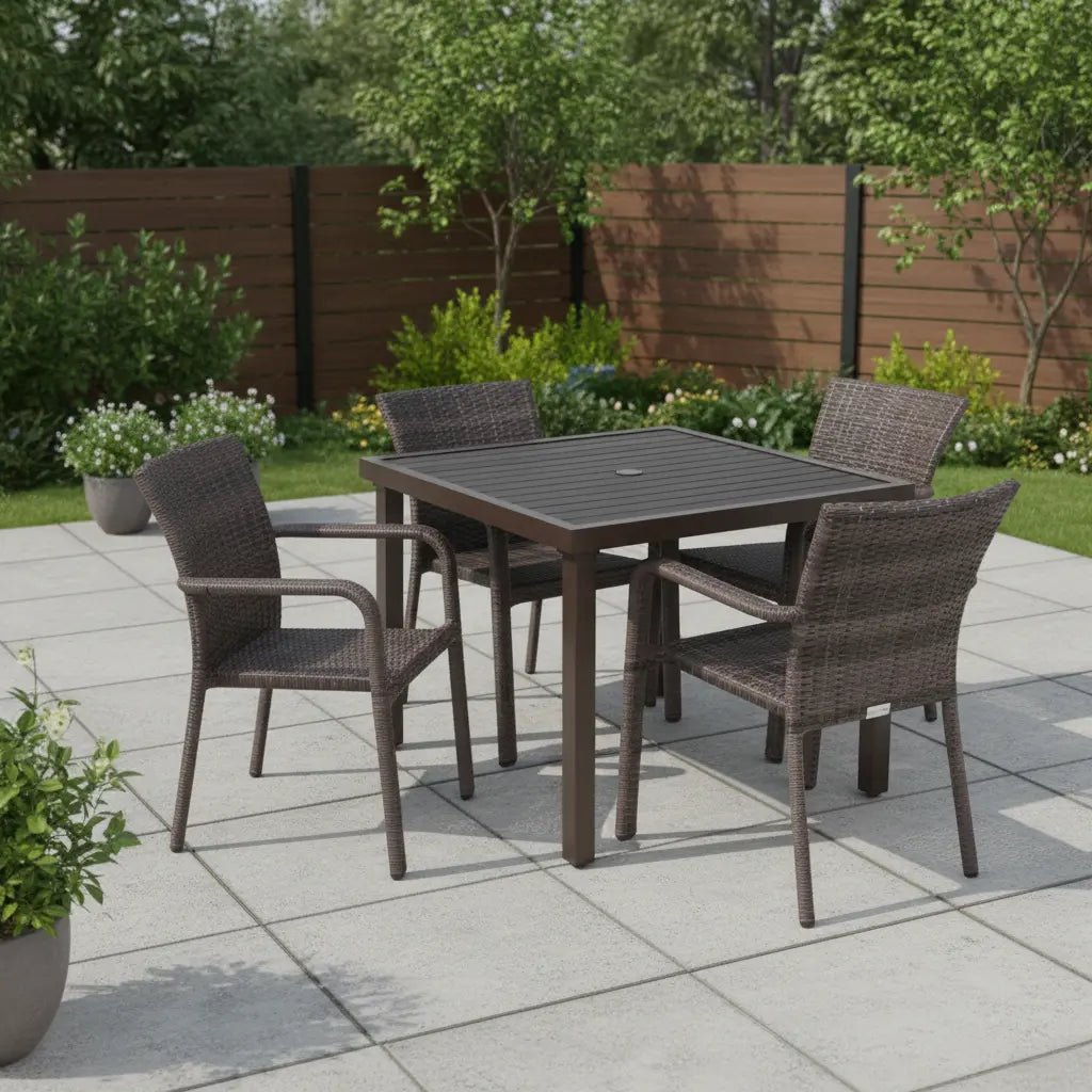 St. Kitts 5 Piece Woven Dining Group - WaterTrendsStore - 85065