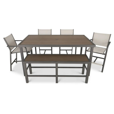 St. Kitts Sling 6 Piece Counter Height Group - Graphite - WaterTrendsStore - 61942
