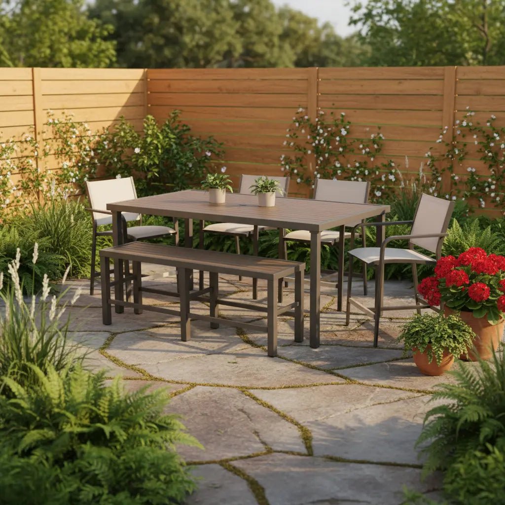 St. Kitts Sling 6 Piece Counter Height Group - Graphite - WaterTrendsStore - 61942