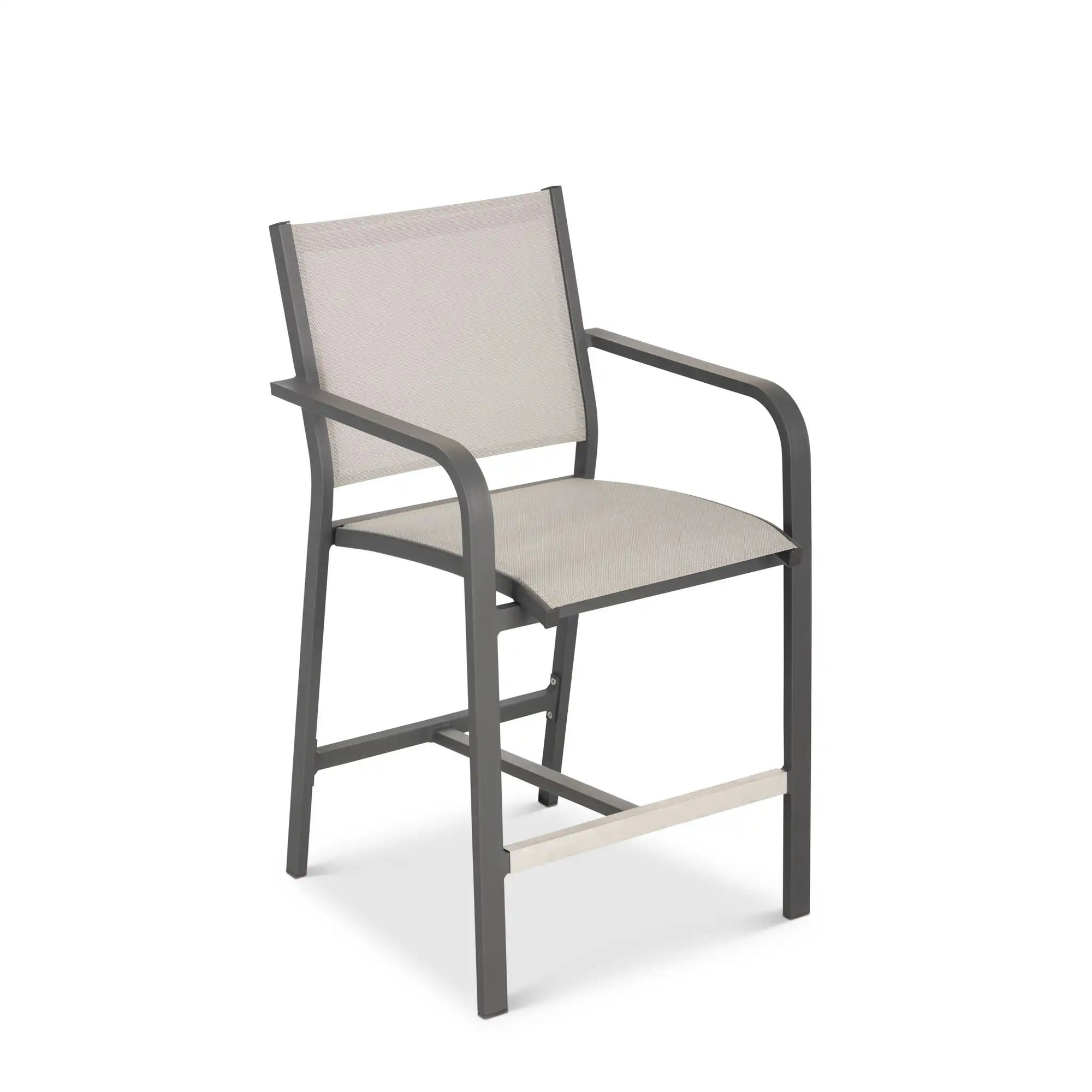 St. Kitts Sling Counter Height Stool - Graphite - WaterTrendsStore - 85713