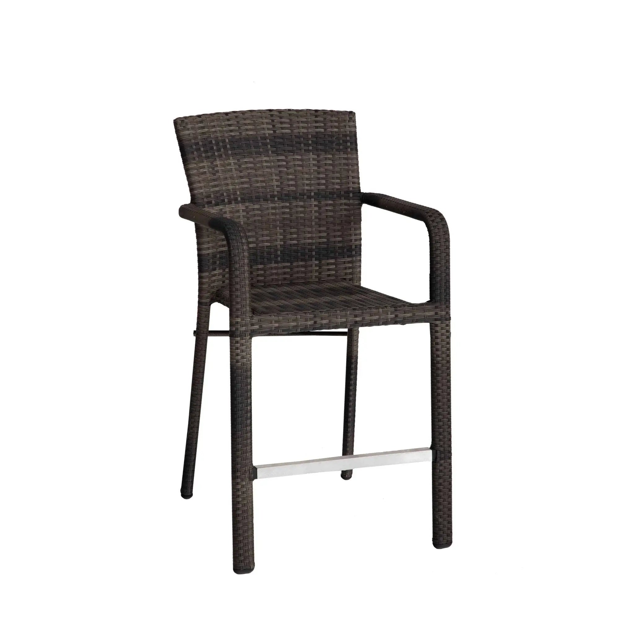 St. Kitts Woven 5 Piece Counter Height Group - Roasted Pecan - WaterTrendsStore - 85072