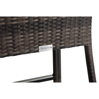 St. Kitts Woven 5 Piece Counter Height Group - Roasted Pecan - WaterTrendsStore - 85072