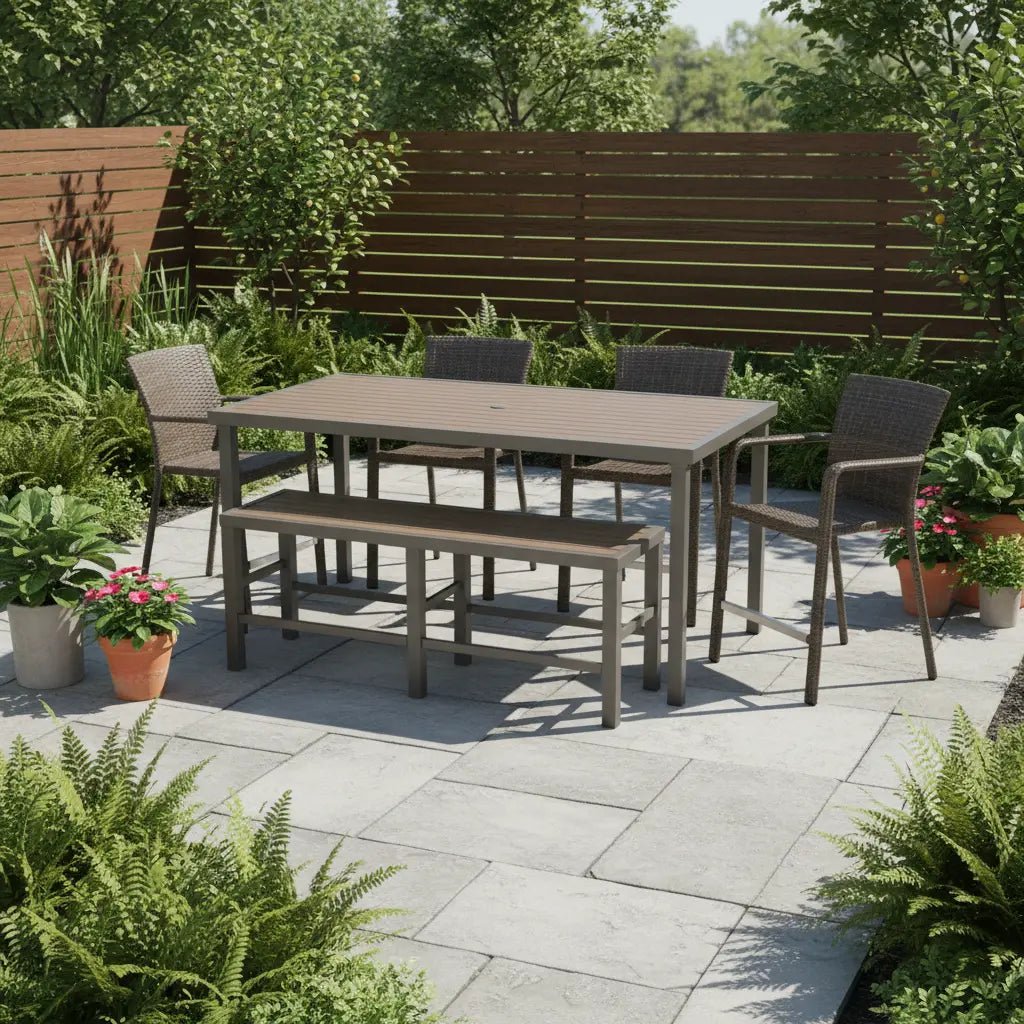 St. Kitts Woven 6 Piece Counter Height Group - Canola Seed - WaterTrendsStore - 85080