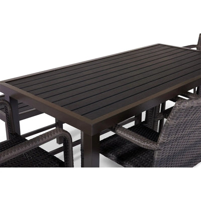 St. Kitts Woven 6 Piece Counter Height Group - Roasted Pecan - WaterTrendsStore - 85073