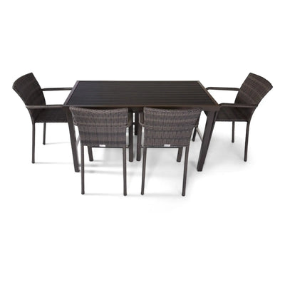 St. Kitts Woven 6 Piece Counter Height Group - Roasted Pecan - WaterTrendsStore - 85073