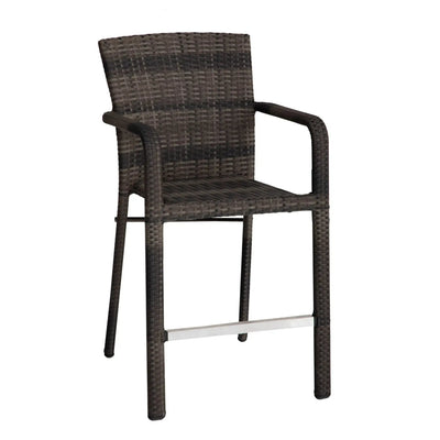 St. Kitts Woven 7 Piece Counter Height Group - Roasted Pecan - WaterTrendsStore - 85075