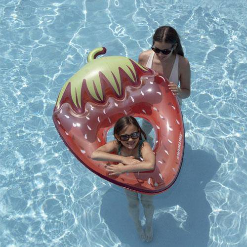 Strawberry Inflatable Ring - WaterTrendsStore - 9443