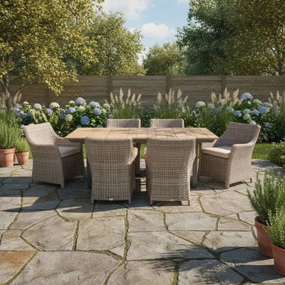 Tacoma 7 Piece Woven Dining Group - WaterTrendsStore - 85107