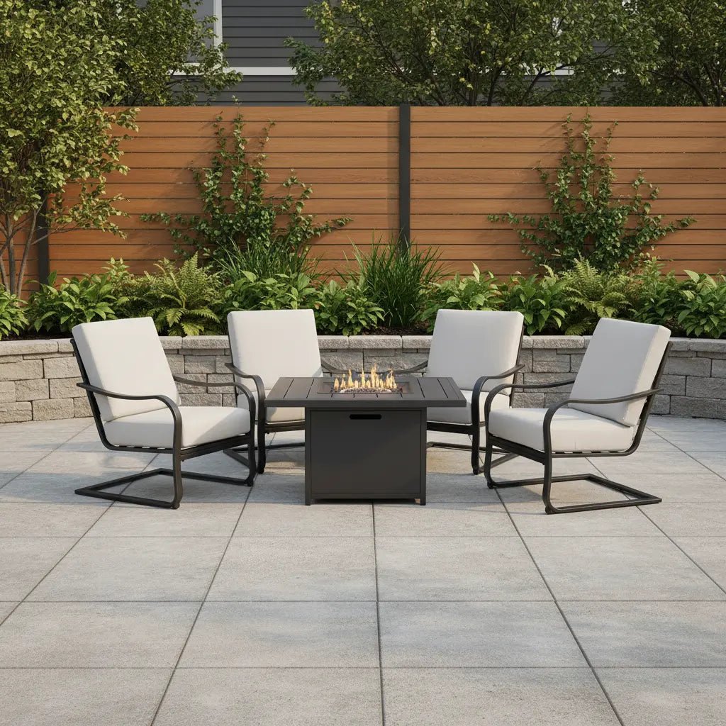 Wade 5 Piece Firepit Chat Group - WaterTrendsStore - 43386
