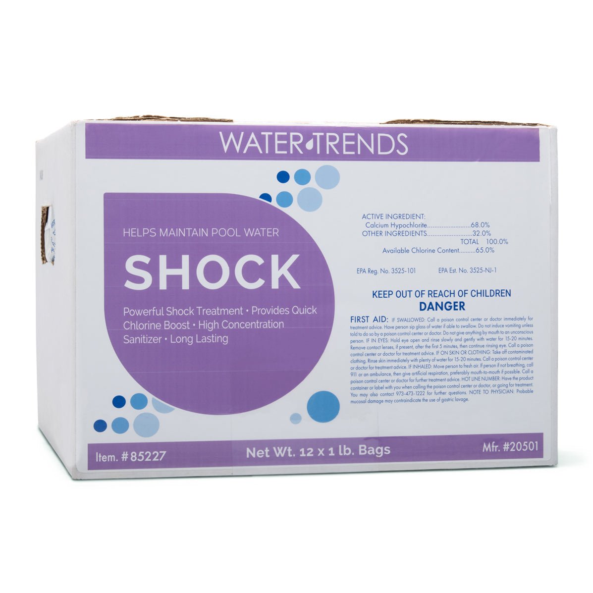 WATER TRENDS 68% Shock (12 Pack) - WaterTrendsStore - 85227
