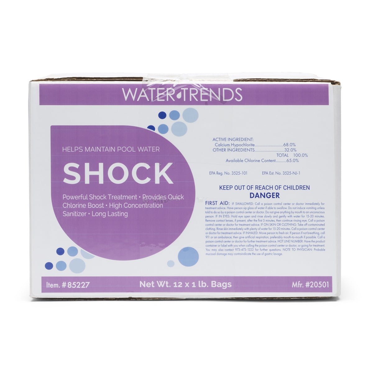 WATER TRENDS 68% Shock (12 Pack) - WaterTrendsStore - 85227