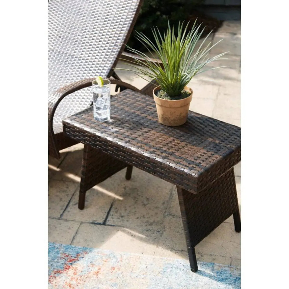 Waveland Woven Chaise Lounges (2 Pack) - WaterTrendsStore - Dark Brown - 