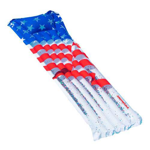 WT Americana Inflatable Glitter Mattress - WaterTrendsStore - 9445